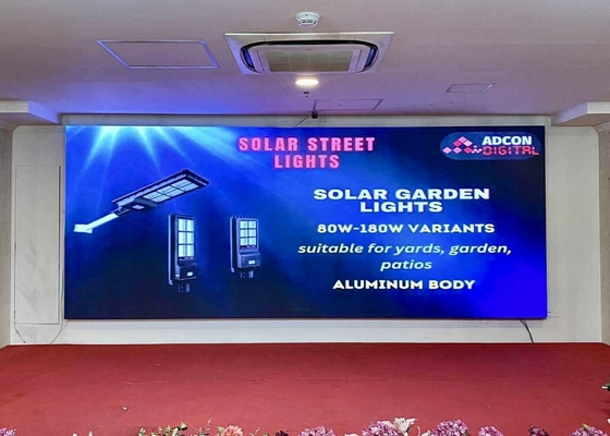 COB P1.25 Tủ nhôm đúc đúc trong nhà màn hình LED màu đầy đủ DC5V Mô-đun quảng cáo 160 * 160mm