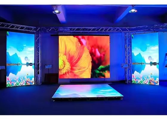 Giá tốt Tủ LED nhôm đúc cho thuê với màn hình LED và mức tiêu thụ trung bình 438Watt/m2 trong nhà kho trực tuyến