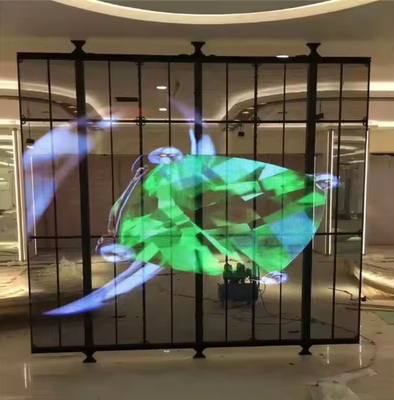 Màn hình hiển thị xuyên suốt LED độ minh bạch cao P 2.5 Full Color Outdoor Transparent Led Screen Glass Led Display