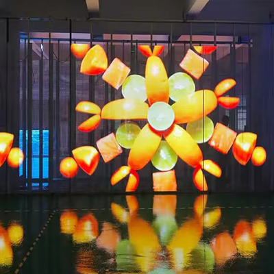 P2.6 Màn hình hiển thị trong suốt Led Grille Full Color Led Ice Screen Indoor Electronic Advertising Screen Glass Window