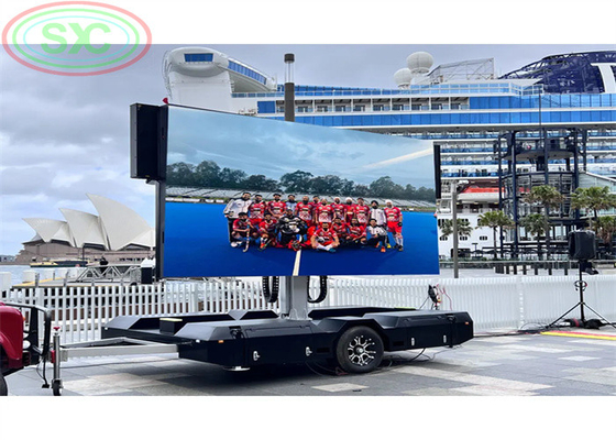 Chức năng tự động Màn hình LED đầy đủ màu P6 Trailer Cấu hình cao