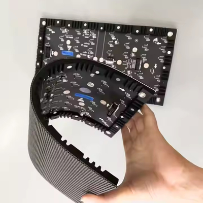 P4 Curving LED Video Screen Curtain Flexible Led Display Module đầy đủ màu sắc
