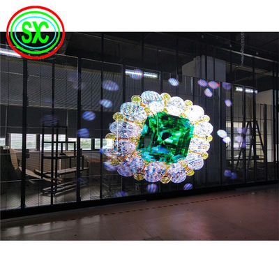 Giá tốt Màn hình trong suốt LED nhẹ với vật liệu tủ nhôm và trọng lượng mô-đun 0,2KG / PC trực tuyến
