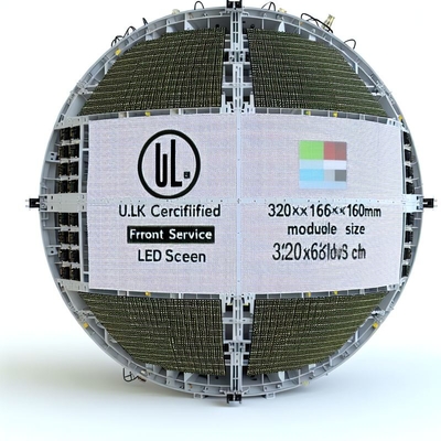 Màn hình LED Sphere Front Service được chứng nhận UL với kích thước mô-đun 320 * 160mm và chứng nhận UL