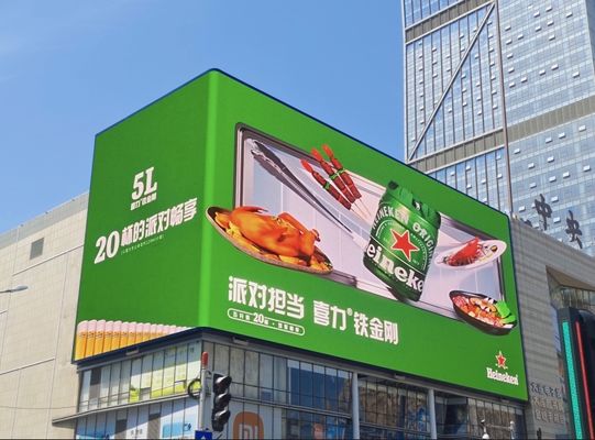Kích thước màn hình tùy chỉnh và Màn hình LED ngoài trời đầy đủ màu sắc độ sáng 5500 cho Quảng cáo video ngoài trời