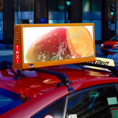 P6 HD Full Color LED Car Roof Sign Display IP65 Waterproof