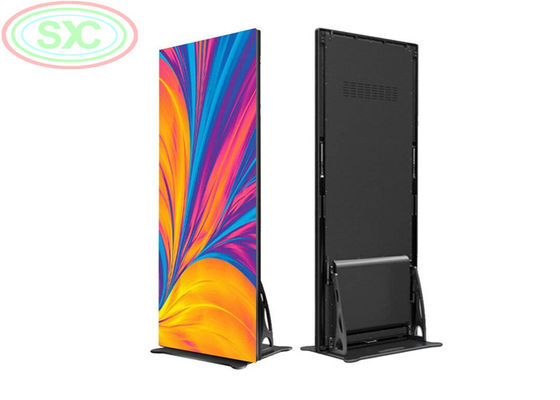 4k liền mạch sàn trong nhà đứng poster màn hình LED P2.5 LED biển báo di động