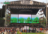 Màn hình LED ngoài trời Màn hình LED P 4 với cấu trúc giàn và sân khấu cho buổi hòa nhạc