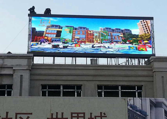 Màn hình LED ngoài trời P10 Full Color Chống nước và Chống chịu thời tiết với thiết kế bảo trì phía trước để dễ dàng sửa chữa và sử dụng lâu dài ngoài trời