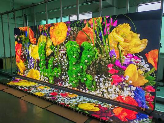 Nội thất p2.5 màn hình LED đầy màu với tủ 640x480mm 3840hz