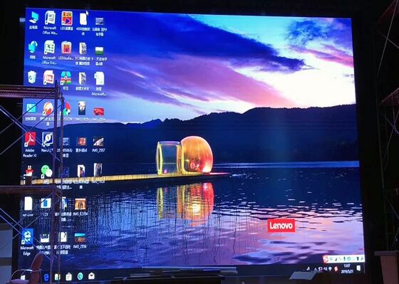 Đèn LED P3.91 Đèn chiếu LED Nội thất / Bên ngoài Đèn LED gắn trên tường 3840hz Tỷ lệ làm mới