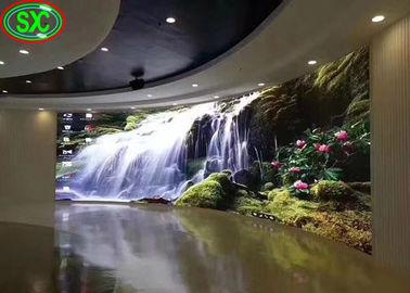 Các tấm màn hình LED trong nhà cong Các giải pháp bảng video P3.91/P4.81 màn hình LED đầy màu trong nhà