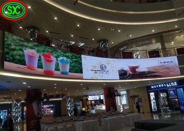 Full Color Led Indoor Curved Screen Quảng cáo Curved Video Wall Dẻo