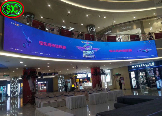 Giá tốt Full Color Led Indoor Curved Screen Quảng cáo Curved Video Wall Dẻo trực tuyến