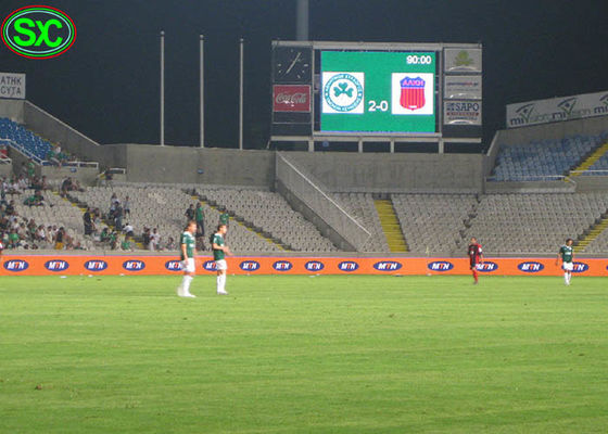 P10 hiển thị thời gian quảng cáo ngoài trời và ghi bàn bóng đá sân vận động