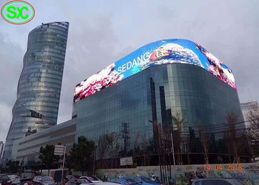 P10 Led Video Wall Wall Rèm, Màn hình hiển thị Led quảng cáo cố định 1R1G1B