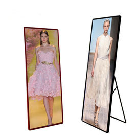 P1.86 RGB Color LED Floor Standing Poster Display cho siêu thị, khách sạn và nhà hàng
