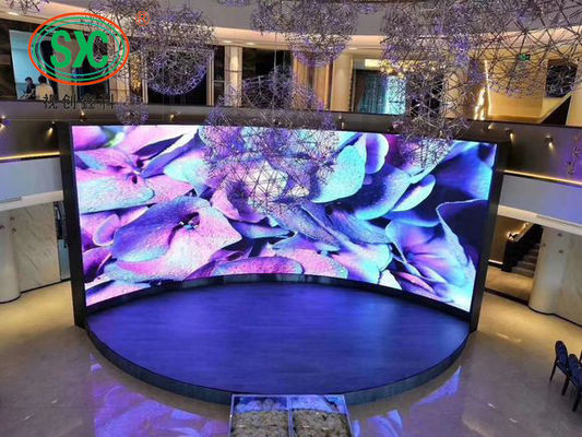 Giá tốt Màn hình LED độ phân giải cao Full LED không thấm nước cong P4.81 Kích thước mô-đun 250mm * 250mm trực tuyến