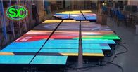 Camera trong nhà P10 IR Tương tác đầy đủ màu sắc Màn hình sàn nhảy Led cho câu lạc bộ giải trí chiếu sáng sàn nhảy