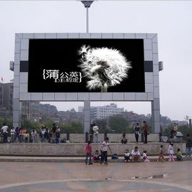 P10 Tự đứng ngoài trời màu đầy đủ LED thuê màn hình thép