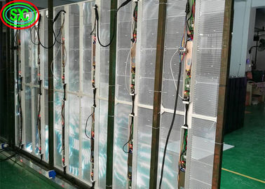 Bảng điều khiển LED trong suốt wafer Chip Tủ sắt / thép có khả năng hiển thị cao