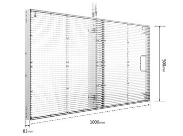 Bảng điều khiển LED trong suốt wafer Chip Tủ sắt / thép có khả năng hiển thị cao