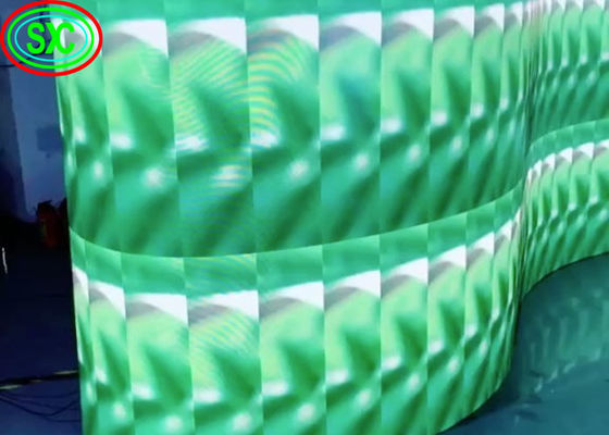 MBI5124 IC P3.91 Nội thất thuê màn hình hiển thị LED cong, màn hình màu đầy đủ di động