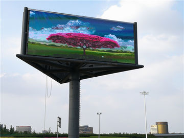 P6 Bên ngoài Solid Mounted Full Color Steel Cabinet LED Signage Bảo trì phía sau
