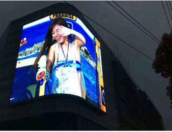 Nhóm phim mềm Quảng cáo LED linh hoạt màn hình màu đầy đủ 4mm Pixel Cabinet thép cong
