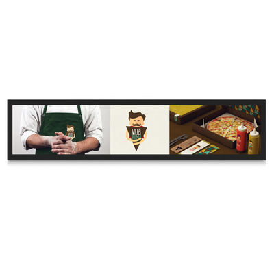 Màn hình kệ COB có kích thước điểm ảnh nhỏ P1.87, được sử dụng trong siêu thị/câu lạc bộ/cửa hàng, Dải LED hiển thị trên kệ trong nhà