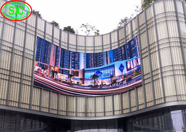 P10 Màn hình LED ngoài trời chống nước màu đầy đủ Kháng gió High Definition No Drag Shadow LED Display