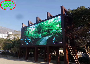 P10 Màn hình LED ngoài trời chống nước màu đầy đủ Kháng gió High Definition No Drag Shadow LED Display