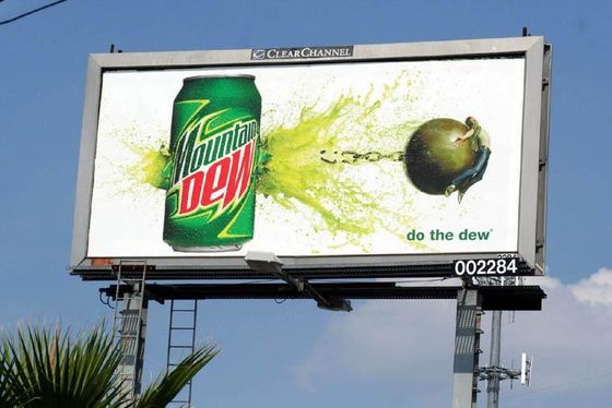 Màn hình hiển thị LED ngoài trời chống nước IP65 Độ sáng cao đầy đủ màu sắc quảng cáo P8mm