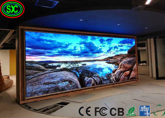 Phòng nội thất chất lượng cao P4 màn hình LED đầy màu tường video cho phòng họp nhà thờ studio
