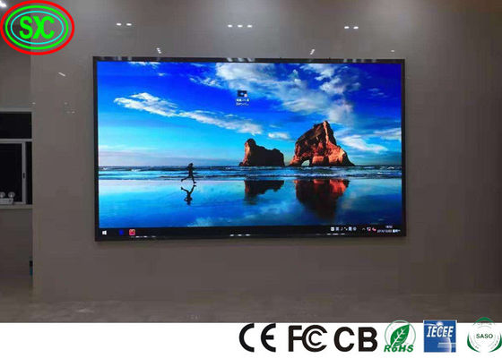 Phòng nội thất chất lượng cao P4 màn hình LED đầy màu tường video cho phòng họp nhà thờ studio