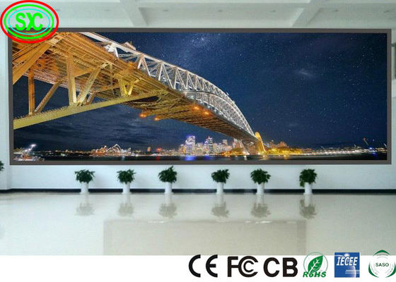 Không dính mài HD Audio-Visual P2 P3 256 * 128mm Indoor Full-Color LED Display màn hình LED đầy màu sắc