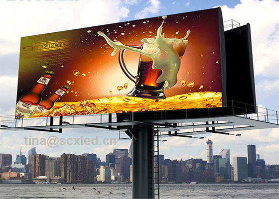 Màn hình LED ngoài trời, đầy đủ màu sắc, với tủ chống nước IP65, hợp kim magiê siêu nhẹ cho sân khấu hòa nhạc và bảng quảng cáo