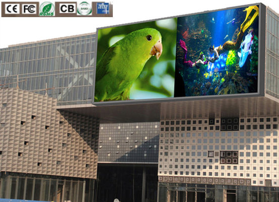 P10 Bên ngoài chống nước đầy màu LED Billboard 10mm Pixel 960x960mm Cabinet