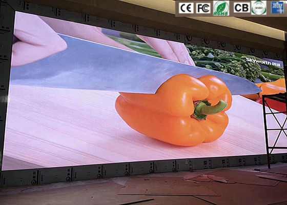 HD SMD LED Die-Cast Aluminium Screen 62500 Dots/Sqm, Nhà trong nhà LED TV Wall Rent