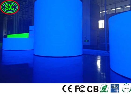 HD 3 năm bảo hành đầy đủ màu sắc 3840hz P3.91 Indoor Curved LED Display Screen For Stage