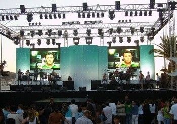 màu đầy đủ P6 ngoài trời Stage Cho thuê màn hình LED cao màu xám cho các sự kiện hòa nhạc