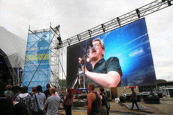 Phòng chống nước ngoài Full Color SMD2727 40000dots/sqm P5 Stage LED Video Wall