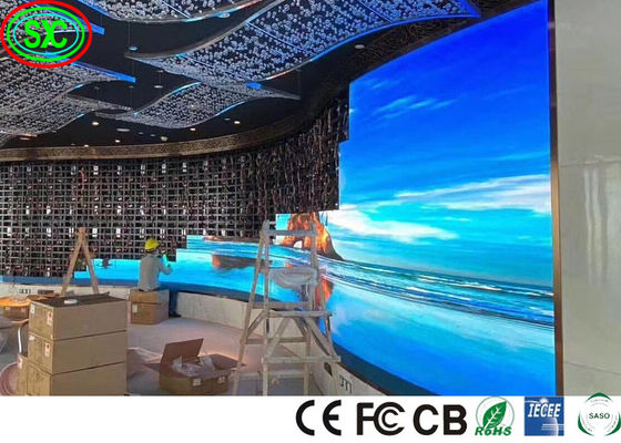 Màn hình led quảng cáo Curve P3.91 tường video độ nét cao lớn