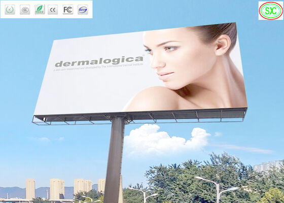 P6 Tủ chống nước LED Die-Cast Aluminum Billboard, Hiển thị tường video LED độ sáng cao