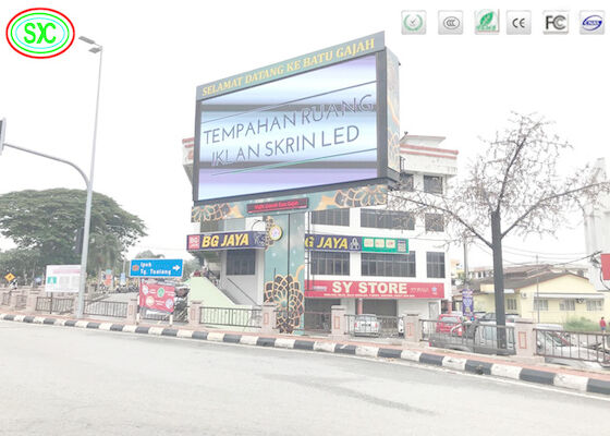 Tỷ lệ làm mới cao SMD3535 ngoài trời đầy màu sắc P6 Bảng quảng cáo
