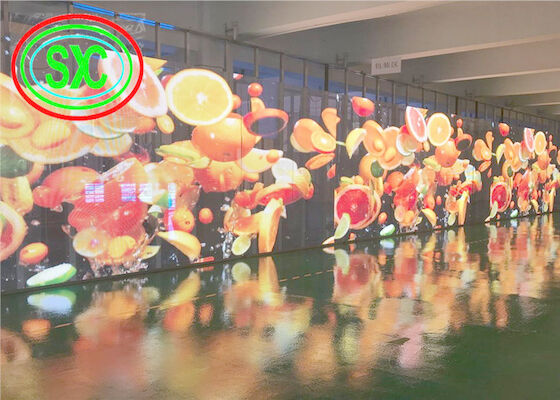 P3.91 - 7.81 Màn hình màn hình LED màu đầy đủ trong nhà trong suốt Màn hình HD Màn hình không dính