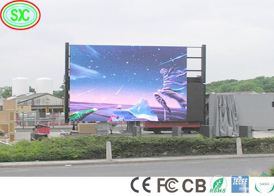 Bảo trì phía trước màu đầy đủ LED Digital Signage Signage 10mm Pixel Pitch Iron Cabinet