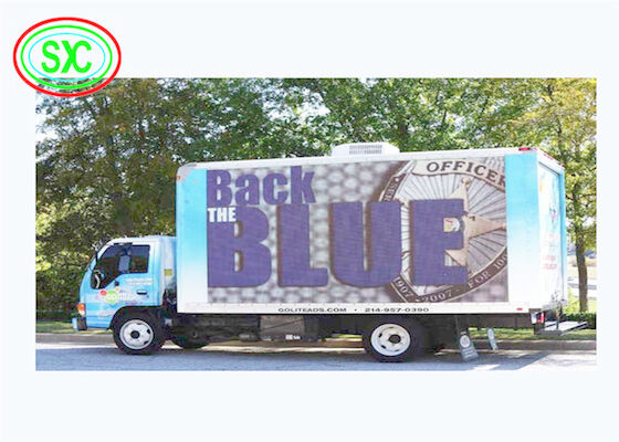 Màn hình quảng cáo ngoài trời chống nước LED Truck hiển thị P6 độ sáng cao Epistar Chip