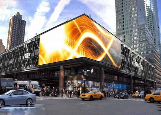 Màn hình LED đầy màu ngoài trời P10 10mm Pixel Pitch IP65 chống nước Độ sáng cao