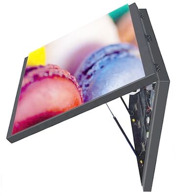 6mm Pixel Pitch Outdoor Full Color LED Display Kiểm soát không dây phía trước / phía sau IP65/IP54 Tủ thép sắt 32.5kg Trọng lượng
